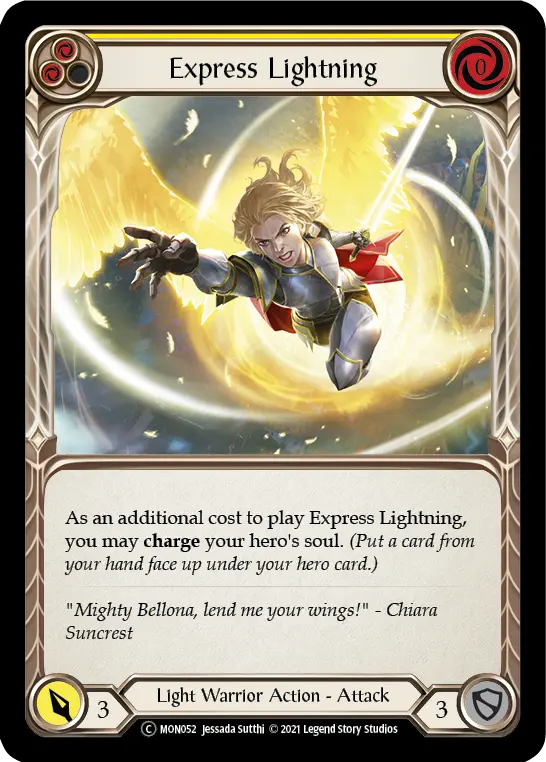 Express Lightning — Monarch - Unlimited — Rainbow Foil