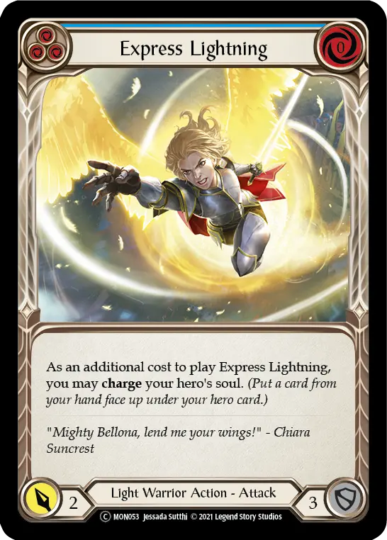Express Lightning — Monarch - Unlimited — Rainbow Foil