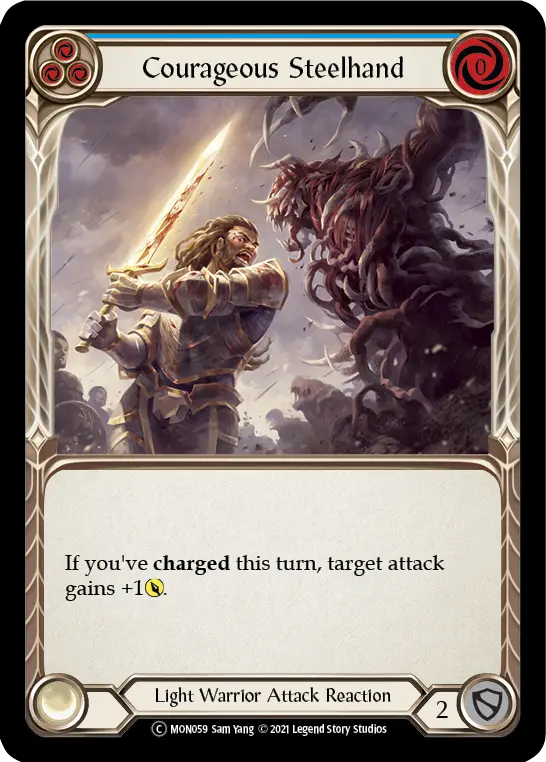 Courageous Steelhand — Monarch - Unlimited — Rainbow Foil