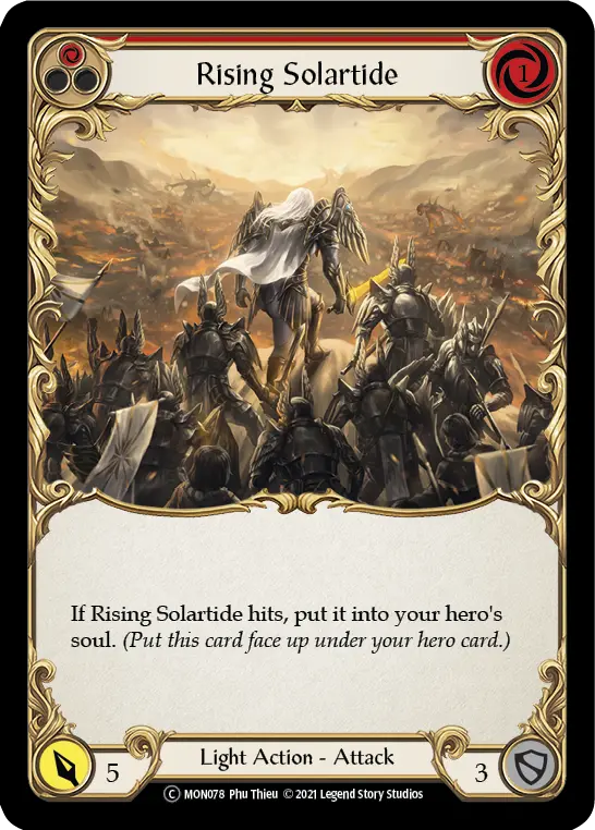 Rising Solartide — Monarch - Unlimited — Rainbow Foil