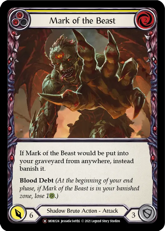 Mark of the Beast — Monarch - Unlimited — Rainbow Foil