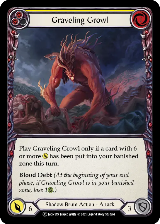 Graveling Growl — Monarch - Unlimited — Rainbow Foil
