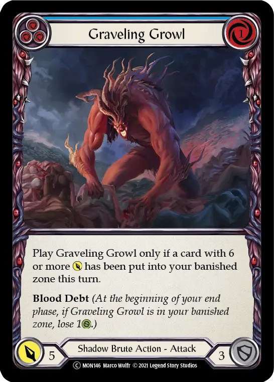 Graveling Growl — Monarch - Unlimited — Rainbow Foil