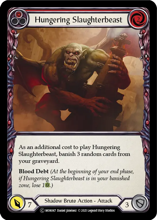 Hungering Slaughterbeast — Monarch - Unlimited — Rainbow Foil