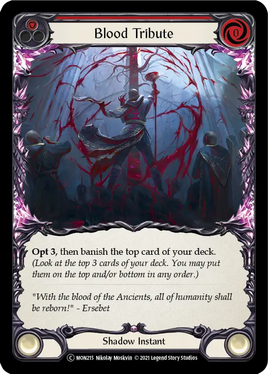 Blood Tribute — Monarch - Unlimited — Rainbow Foil