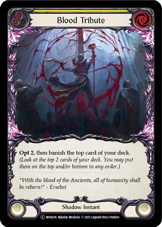 Blood Tribute — Monarch - Unlimited — Rainbow Foil