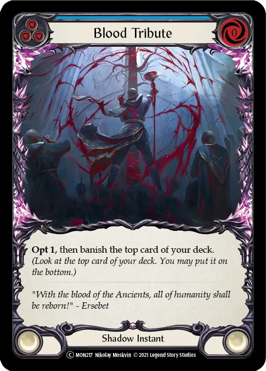 Blood Tribute — Monarch - Unlimited — Rainbow Foil