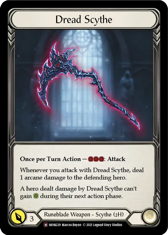 Dread Scythe — Monarch - Unlimited — Rainbow Foil