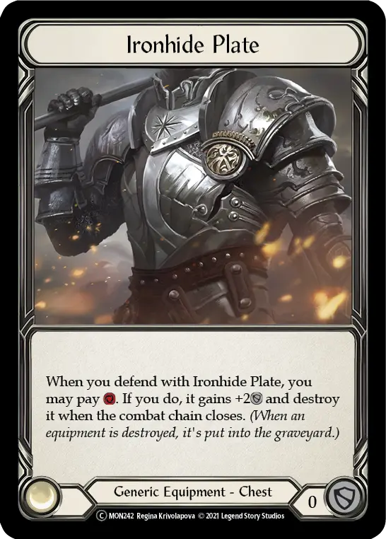 Ironhide Plate — Monarch - Unlimited — Rainbow Foil