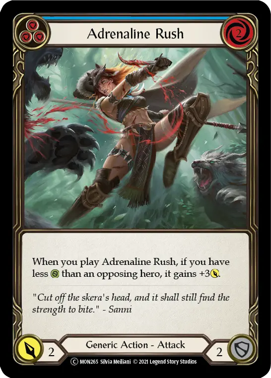 Adrenaline Rush — Monarch - Unlimited — Rainbow Foil