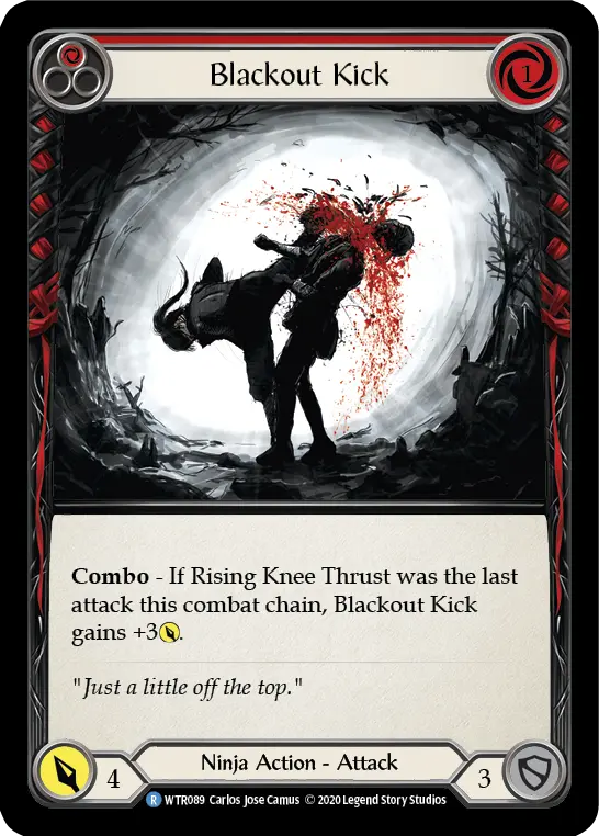 Blackout Kick — Welcome to Rathe - Unlimited — Rainbow Foil