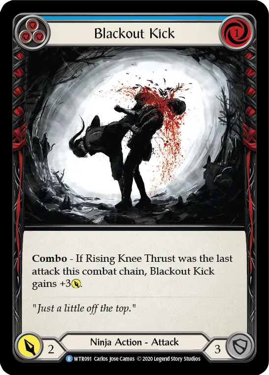 Blackout Kick — Welcome to Rathe - Unlimited — Rainbow Foil