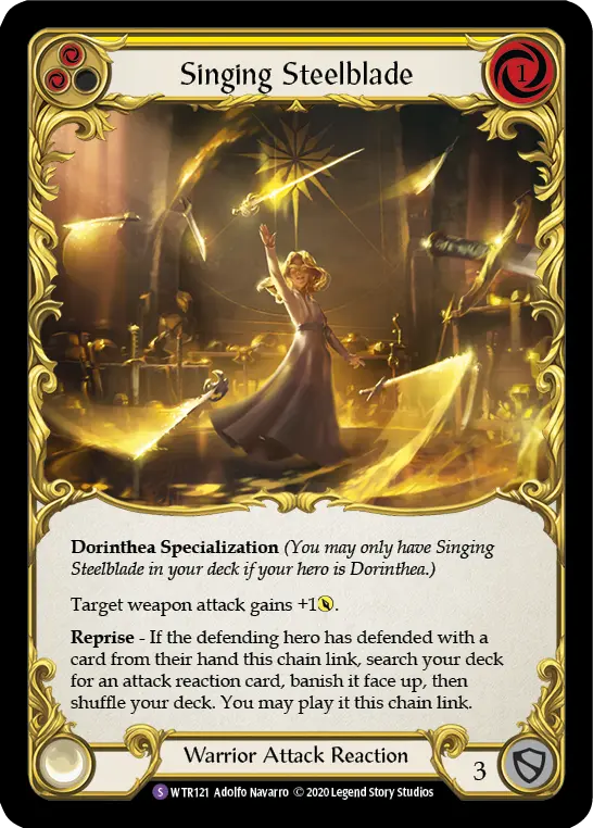 Singing Steelblade — Welcome to Rathe - Unlimited — Rainbow Foil
