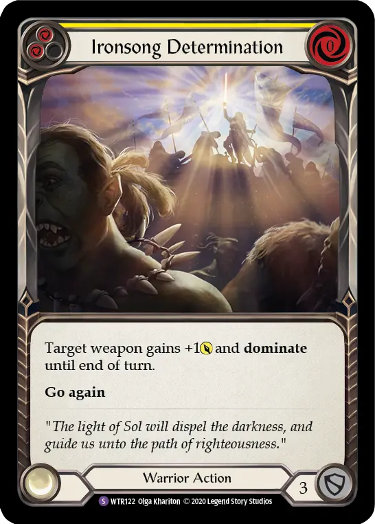 Ironsong Determination — Welcome to Rathe - Unlimited — Rainbow Foil