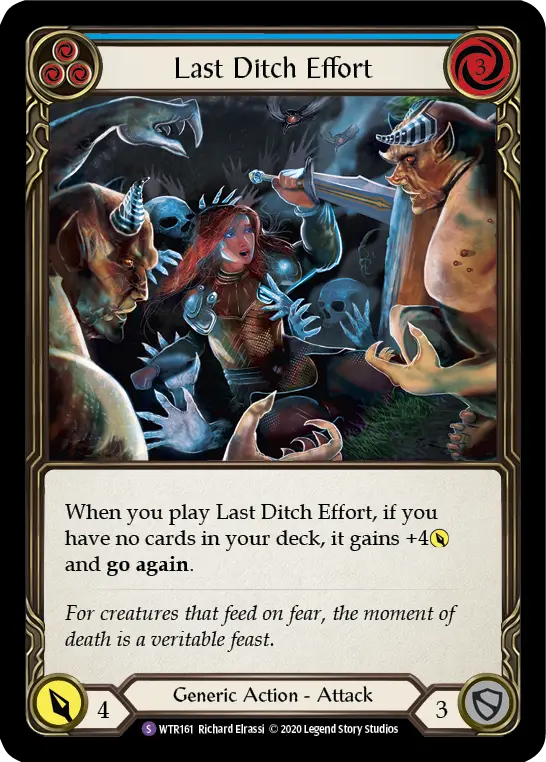 Last Ditch Effort — Welcome to Rathe - Unlimited — Rainbow Foil