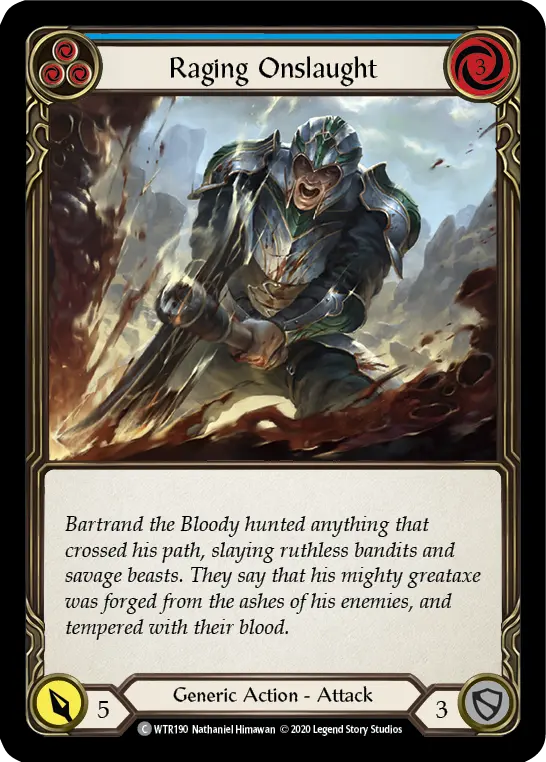 Raging Onslaught — Welcome to Rathe - Unlimited — Rainbow Foil