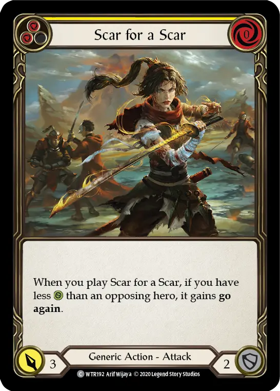 Scar for a Scar — Welcome to Rathe - Unlimited — Rainbow Foil