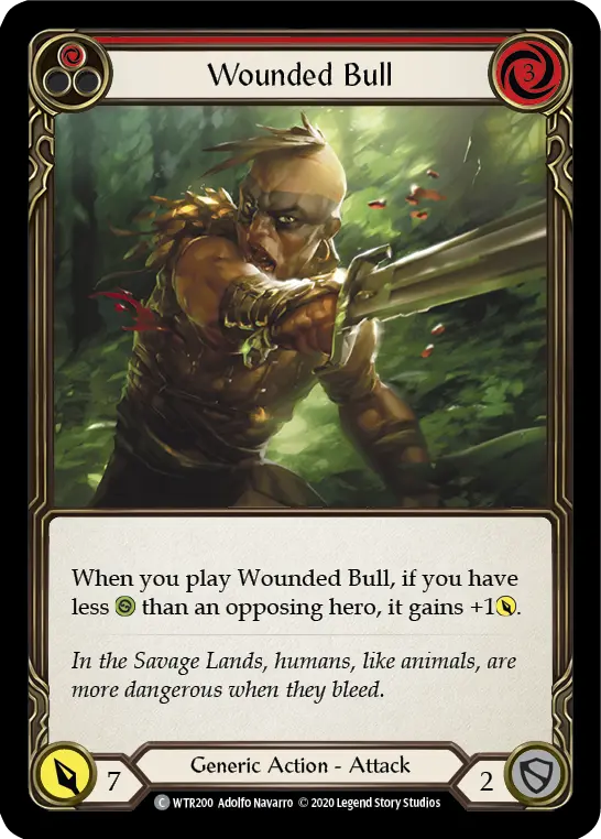 Wounded Bull — Welcome to Rathe - Unlimited — Rainbow Foil