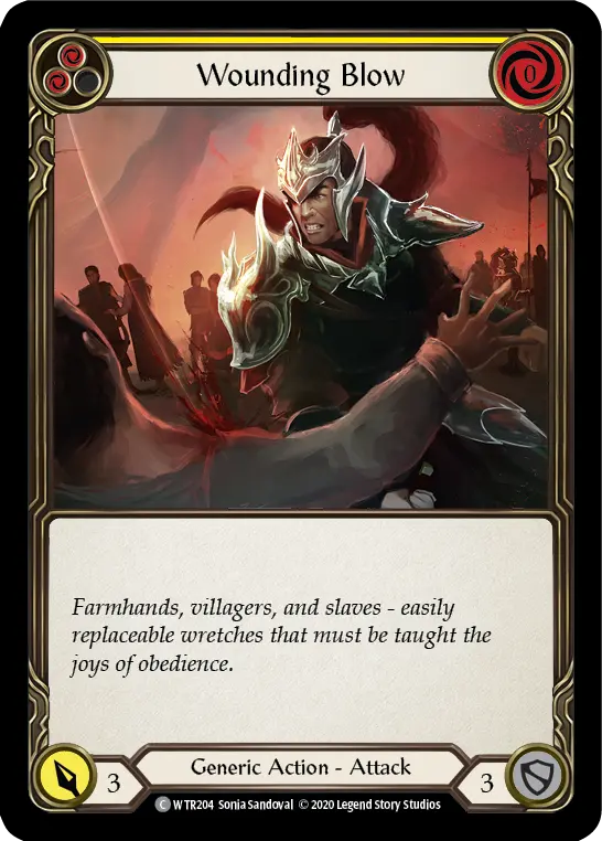 Wounding Blow — Welcome to Rathe - Unlimited — Rainbow Foil