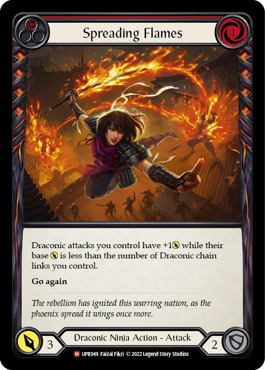 Spreading Flames — Rainbow Foil