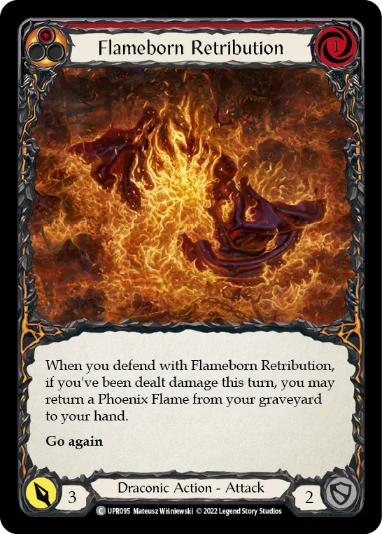 Flameborn Retribution — Rainbow Foil