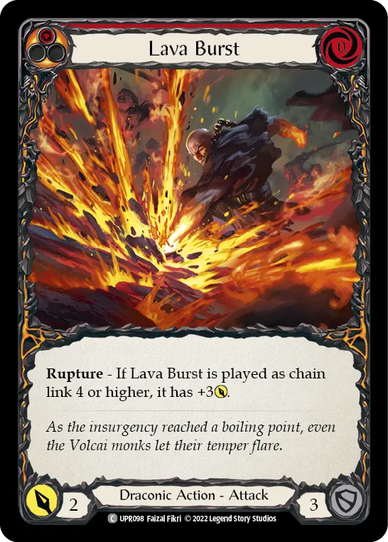 Lava Burst — Rainbow Foil