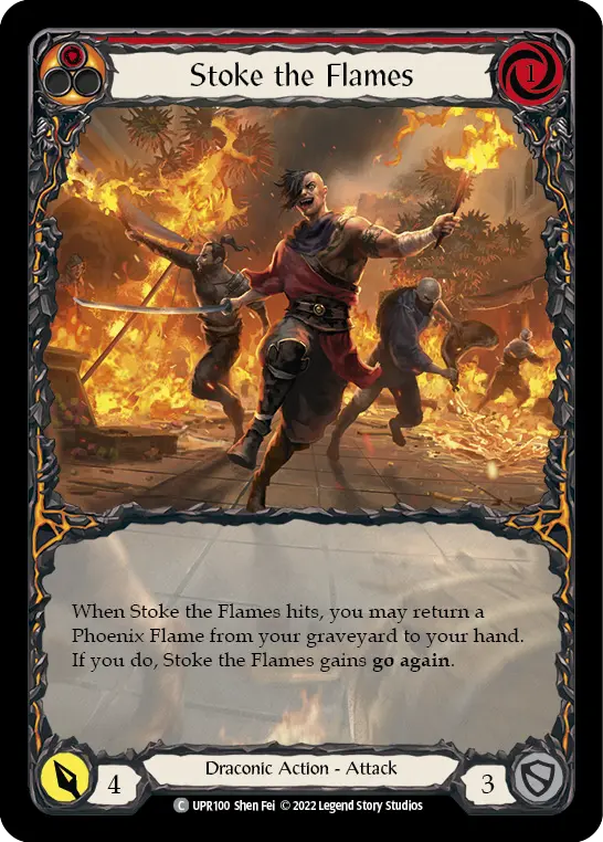 Stoke the Flames — Extended Art — Rainbow Foil