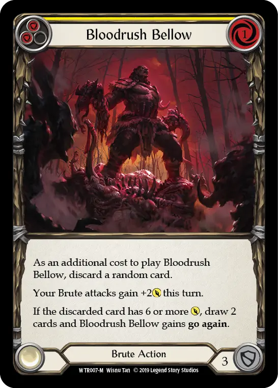 Bloodrush Bellow — Welcome to Rathe — Rainbow Foil