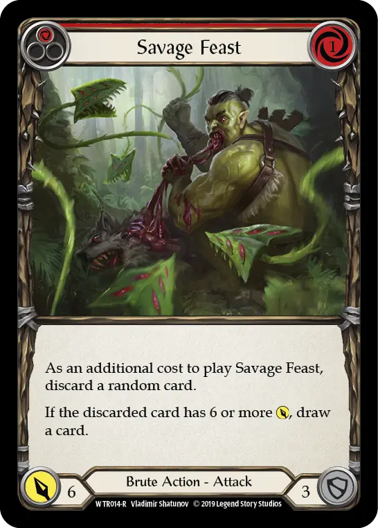 Savage Feast — Welcome to Rathe — Rainbow Foil