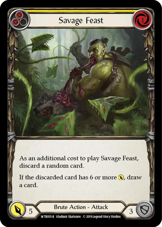 Savage Feast — Welcome to Rathe — Rainbow Foil