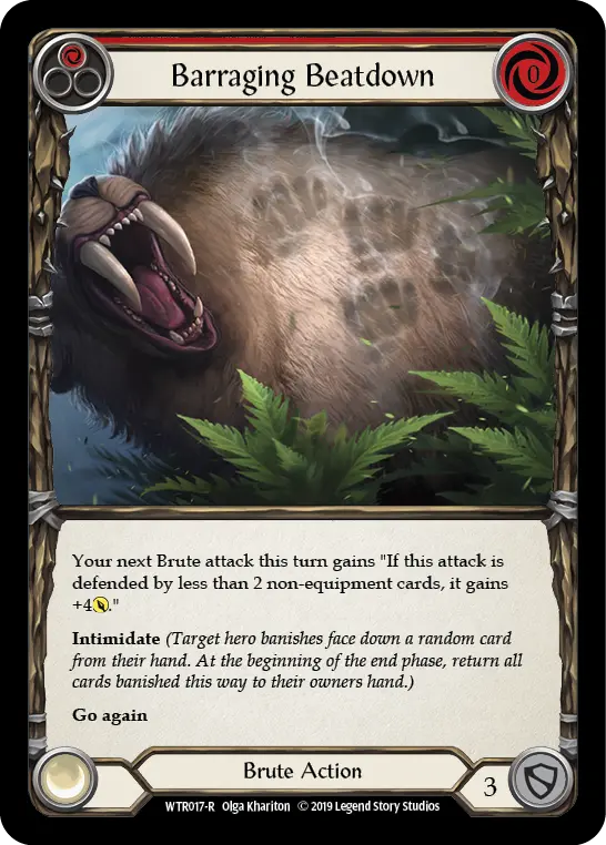 Barraging Beatdown — Welcome to Rathe — Rainbow Foil