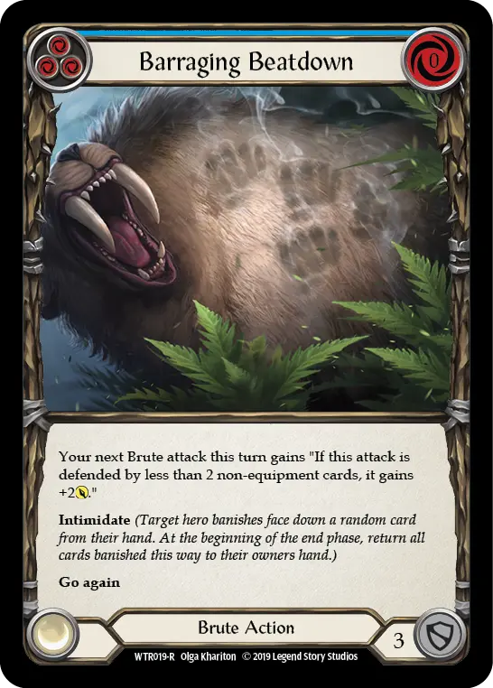 Barraging Beatdown — Welcome to Rathe — Rainbow Foil