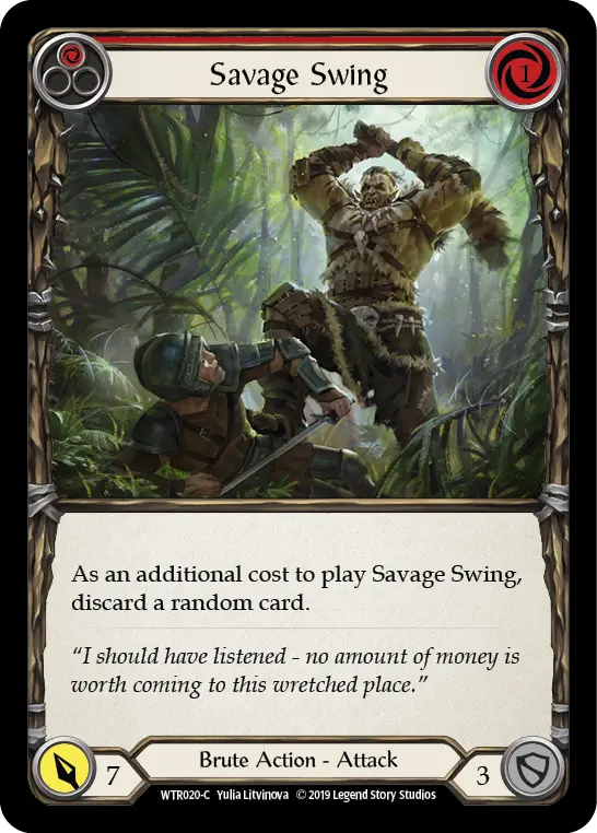 Savage Swing — Welcome to Rathe — Rainbow Foil