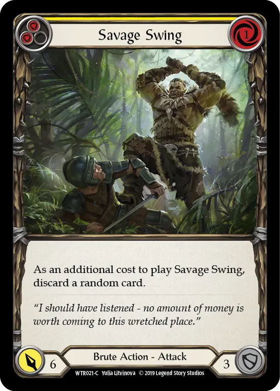 Savage Swing — Welcome to Rathe — Rainbow Foil