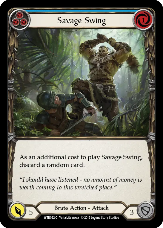 Savage Swing — Welcome to Rathe — Rainbow Foil