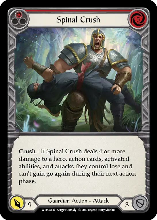 Spinal Crush — Welcome to Rathe — Rainbow Foil