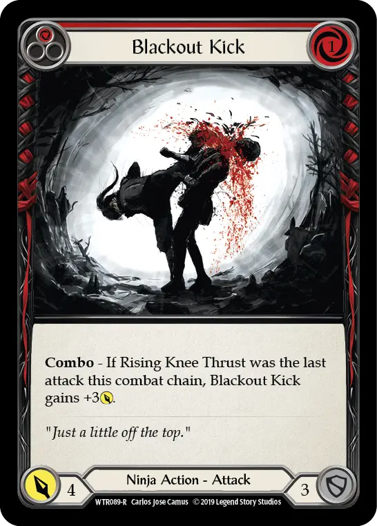 Blackout Kick — Welcome to Rathe — Rainbow Foil