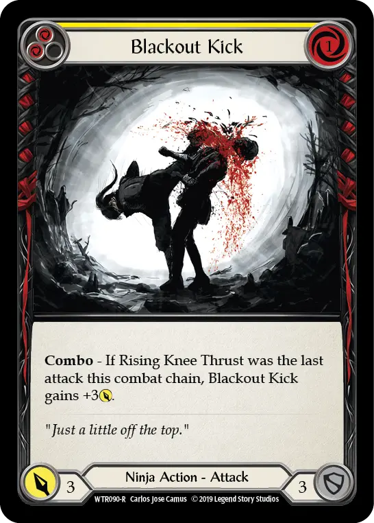 Blackout Kick — Welcome to Rathe — Rainbow Foil