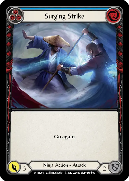 Surging Strike — Welcome to Rathe — Rainbow Foil