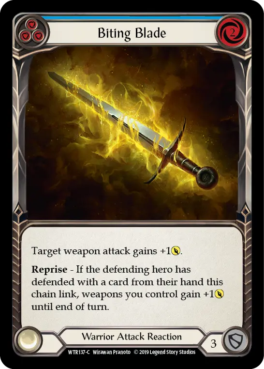 Biting Blade — Welcome to Rathe — Rainbow Foil