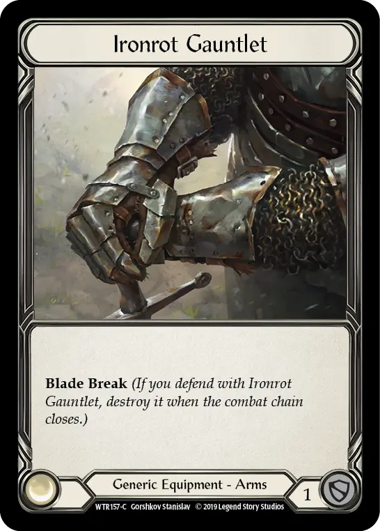 Ironrot Gauntlet — Welcome to Rathe — Cold Foil