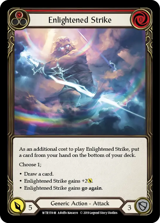 Enlightened Strike — Welcome to Rathe — Rainbow Foil