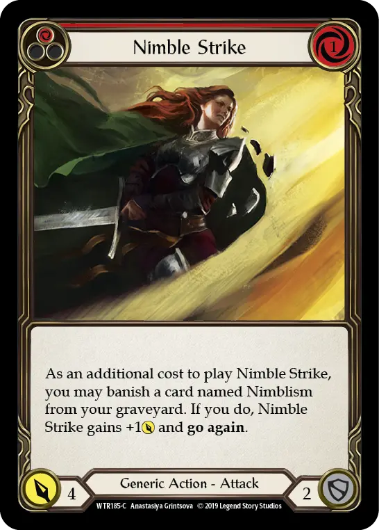 Nimble Strike — Welcome to Rathe — Rainbow Foil