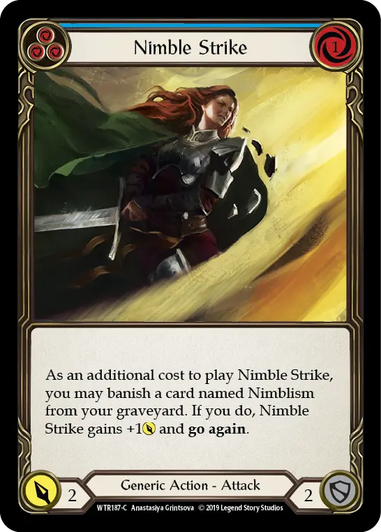 Nimble Strike — Welcome to Rathe — Rainbow Foil