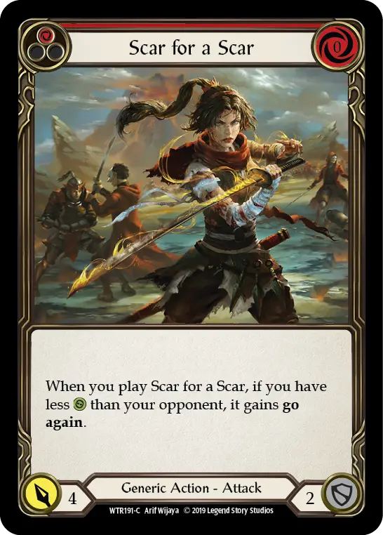 Scar for a Scar — Welcome to Rathe — Rainbow Foil
