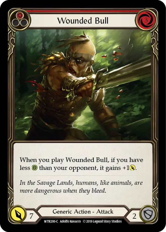 Wounded Bull — Welcome to Rathe — Rainbow Foil