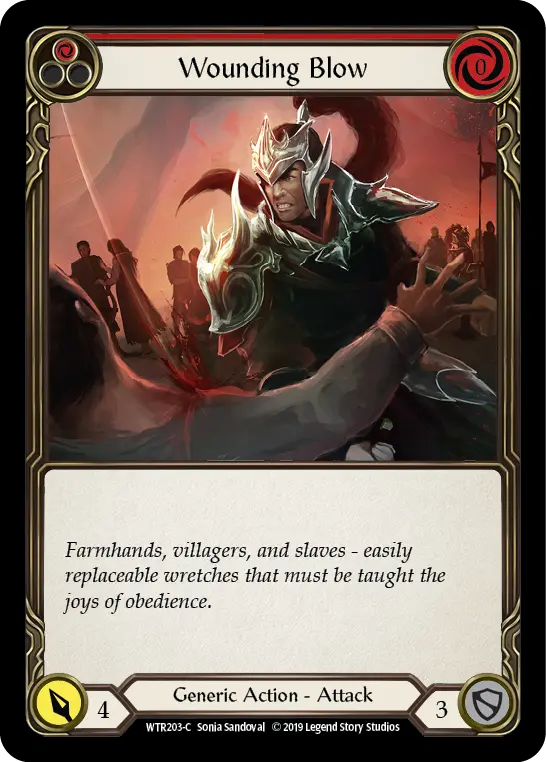 Wounding Blow — Welcome to Rathe — Rainbow Foil