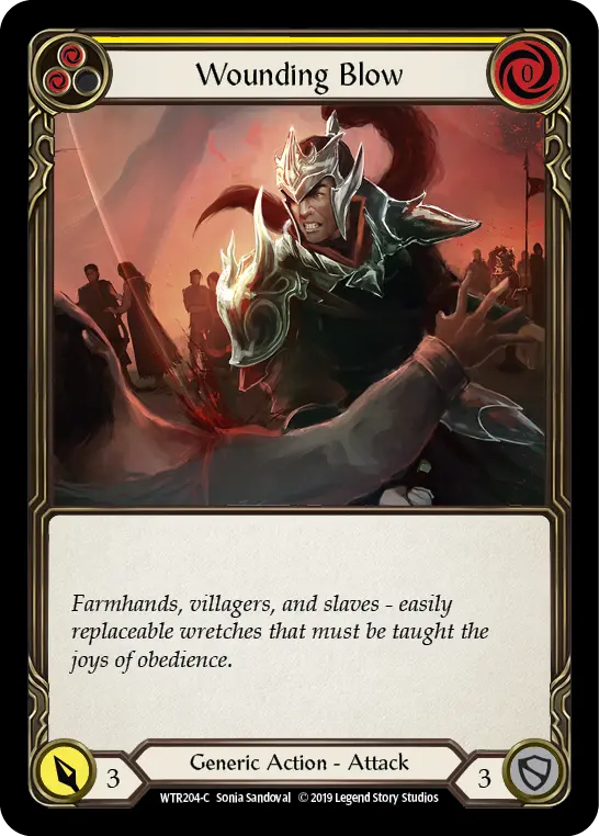 Wounding Blow — Welcome to Rathe — Rainbow Foil