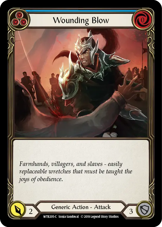 Wounding Blow — Welcome to Rathe — Rainbow Foil