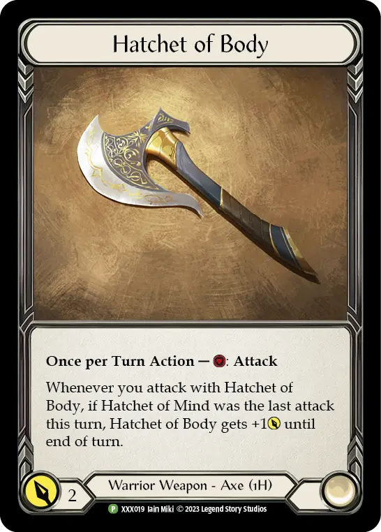 Hatchet of Body